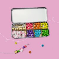 Cotton Twist Bracelet Bead Kit – käevõru helmeste komplekt ükssarvik