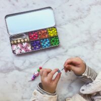 Cotton Twist Bracelet Bead Kit – käevõru helmeste komplekt ükssarvik