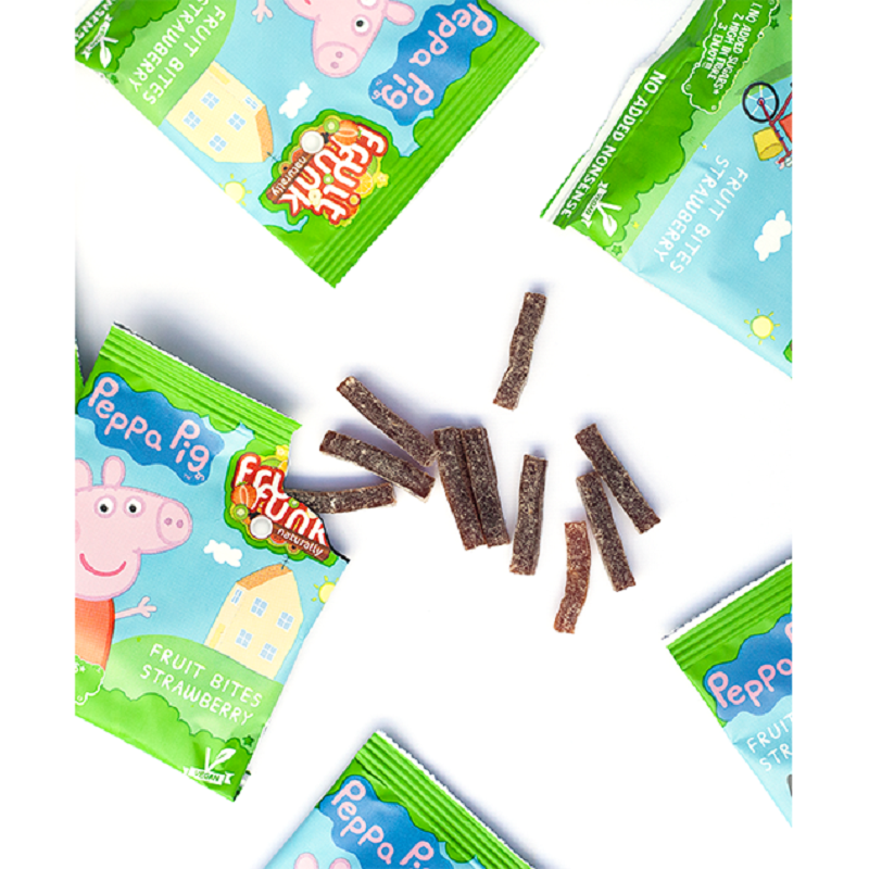 looduslikud naturaalsed fruitfunk kummikommid Naturaalsed ja ilma lisatud suhkruta puuviljasnäkid "Krõbe õun - Käpapatrull" - 10 taskupakikest