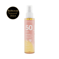 Orgaaniline vaarikaseemne ja jojobaõliga monoi lõhnaga buduaari lemmik SPF50 mineraalne veekindel sprei päikesekreem, al 0+ eluaastat päikesekaitsesprei looduslik
