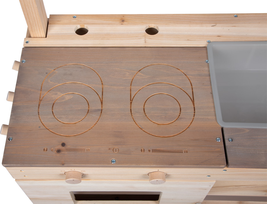 small foot mudaköök ja mänguköök lastele – õueköögikomplekt liiva ja veega mängimiseks