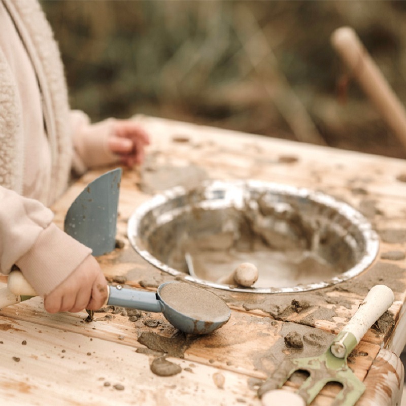 metallist ja puidust kühvlite liivakasti kühvlite komplekt