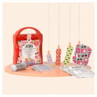 WILD STRIPES Travel Essentials reisi esmaabikomplekt 21 osa Kompaktne Wild Stripes esmaabikomplekt reisimiseks autosse ja matkale