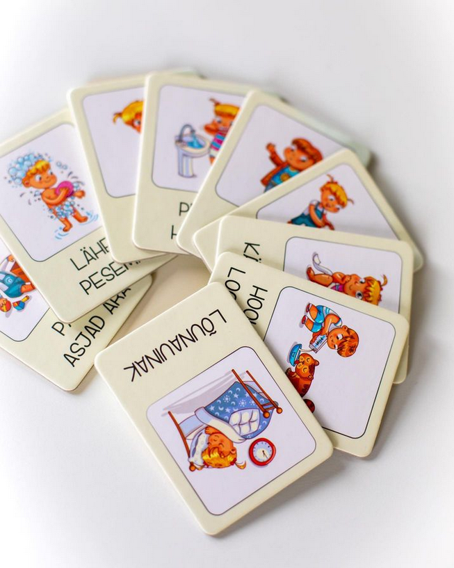 rutiinikaardid lastele