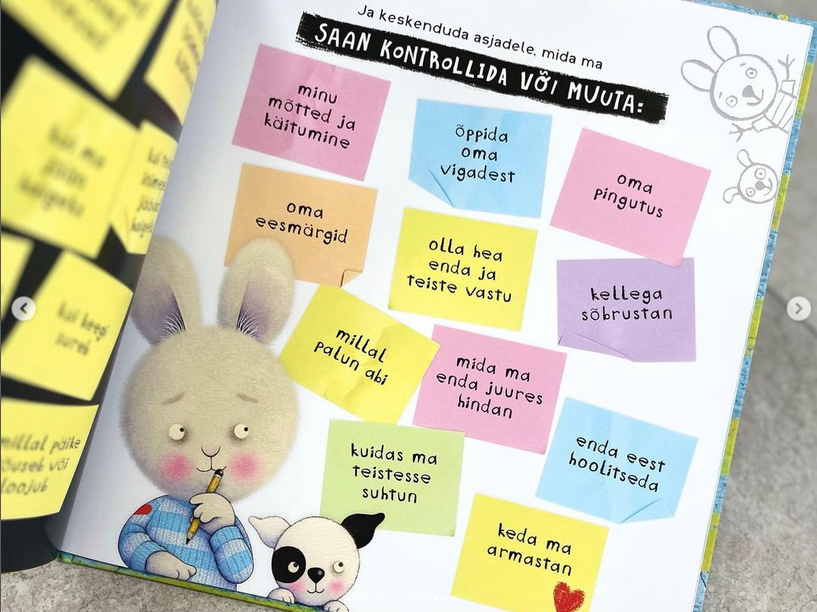 tunnete raamat stress ärevus emotsioonid lastele