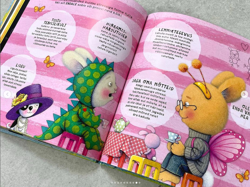 tunnete raamat stress ärevus emotsioonid lastele