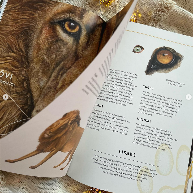 elutruud loomad aafrika realistliku sisuga raamat