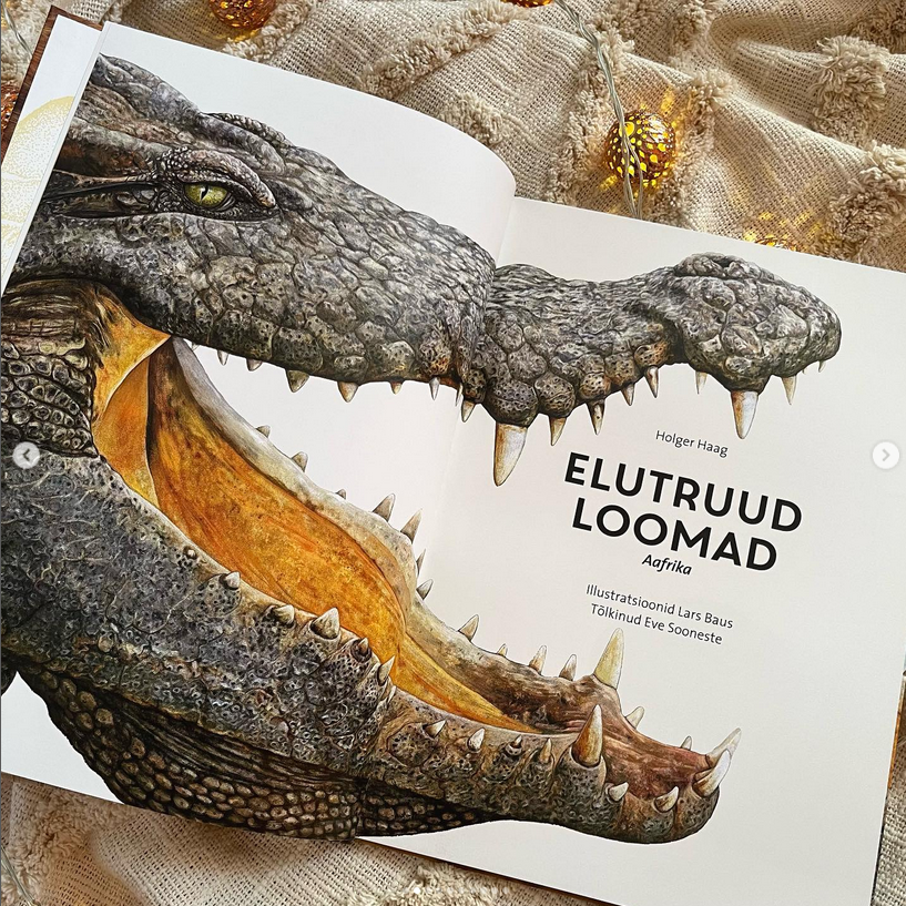 elutruud loomad aafrika realistliku sisuga raamat