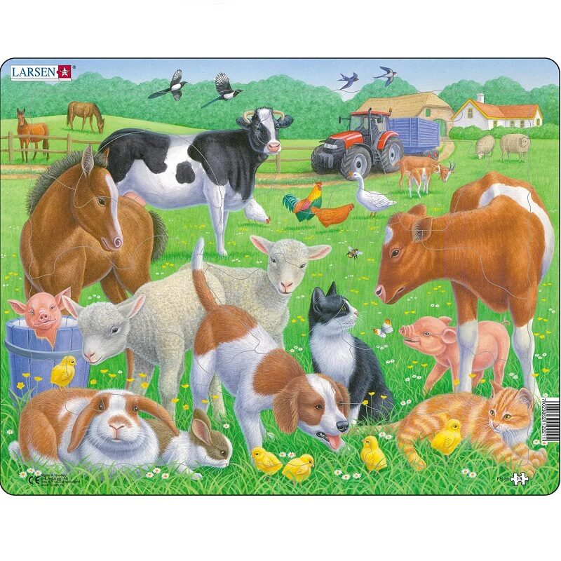 Eesti taluloomadega realistlik pusle