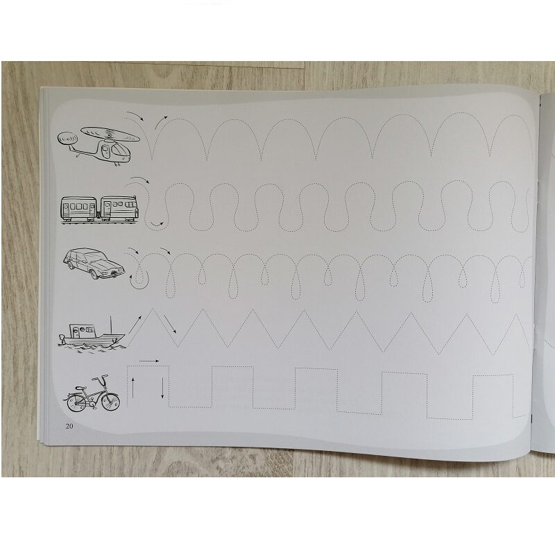 kirjaharjutustega töövihik lastele