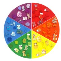 Montessori värviratas 6 värvi