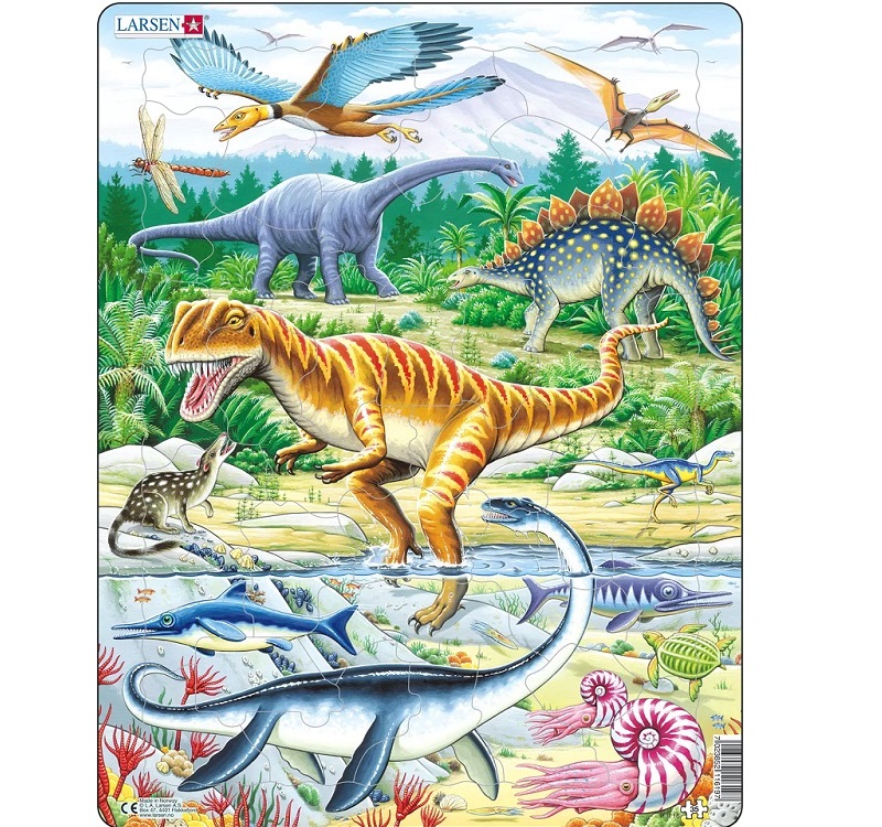 Dinosaurustega realistlik pusle