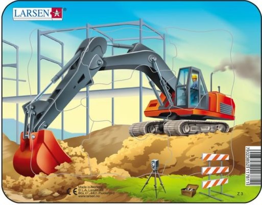 Realistlik pusle "Ekskavaator"