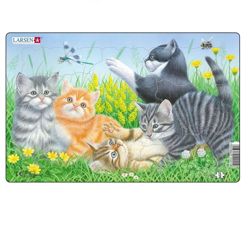 Realistlik pusle "Lustakad kassipojad"