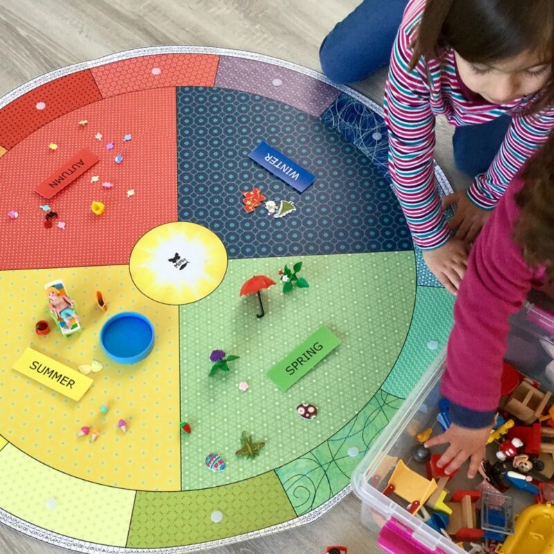 Montessori aastaring nimetustega