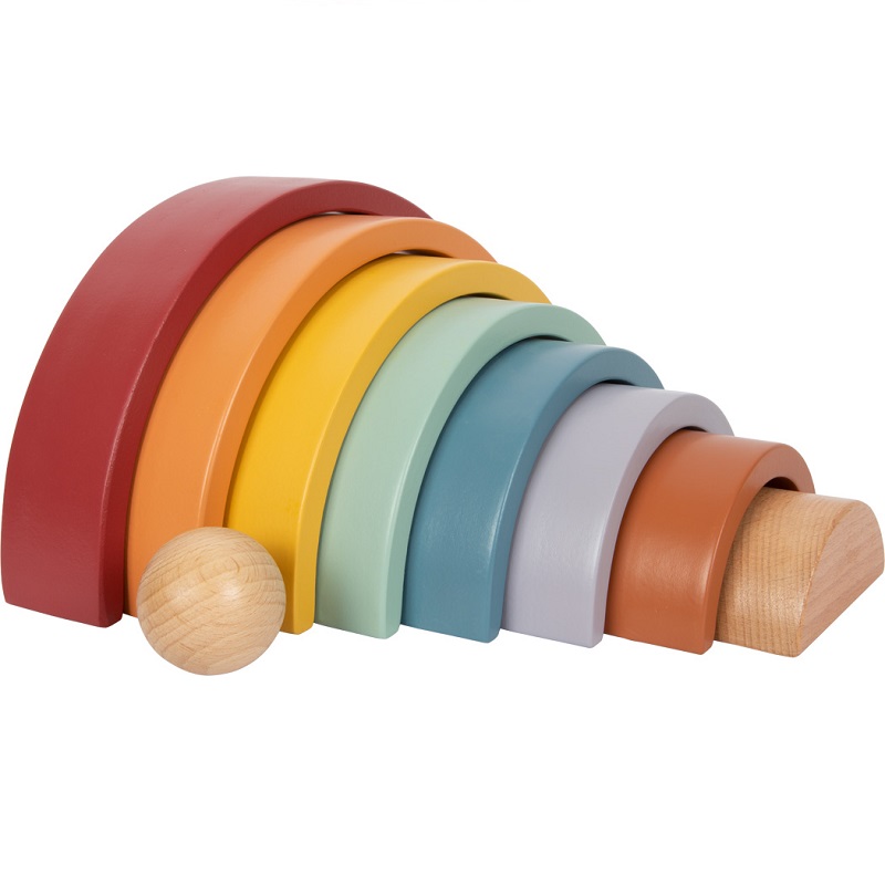 pastelne puidust vikerkaar