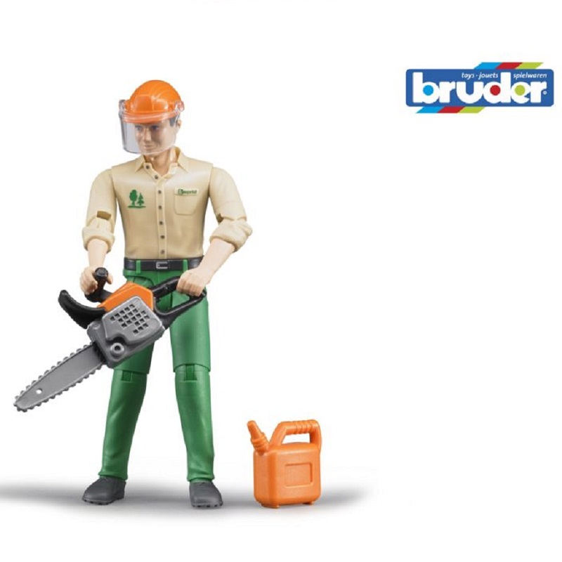 metsatööline realistlik inimfiguur