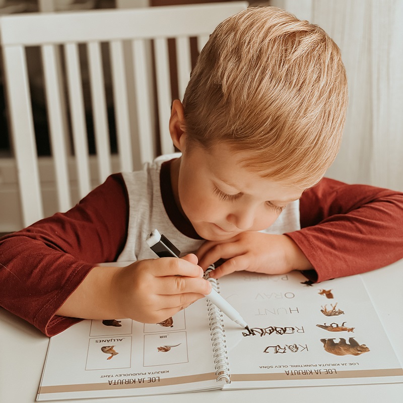 korduvkasutatav tegelusvihik