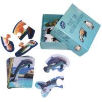 Realistlik puslekomplekt veeloomad