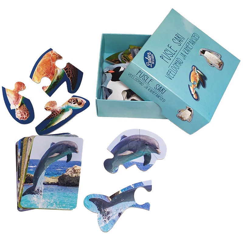 Realistlik puslekomplekt veeloomad