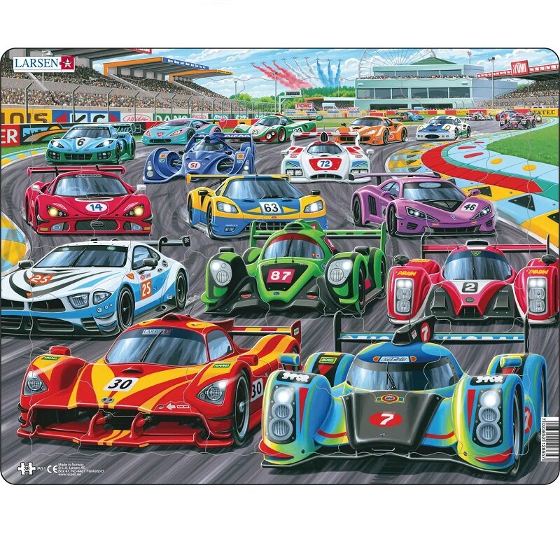 Võidusõiduautodega pusle