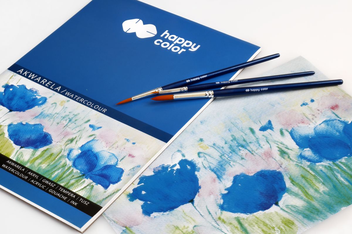 Happy Color akvarellpaber ja paberiplokk maalimiseks joonistamiseks