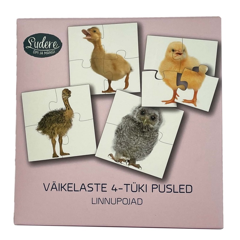 Lindudega puslede komplekt