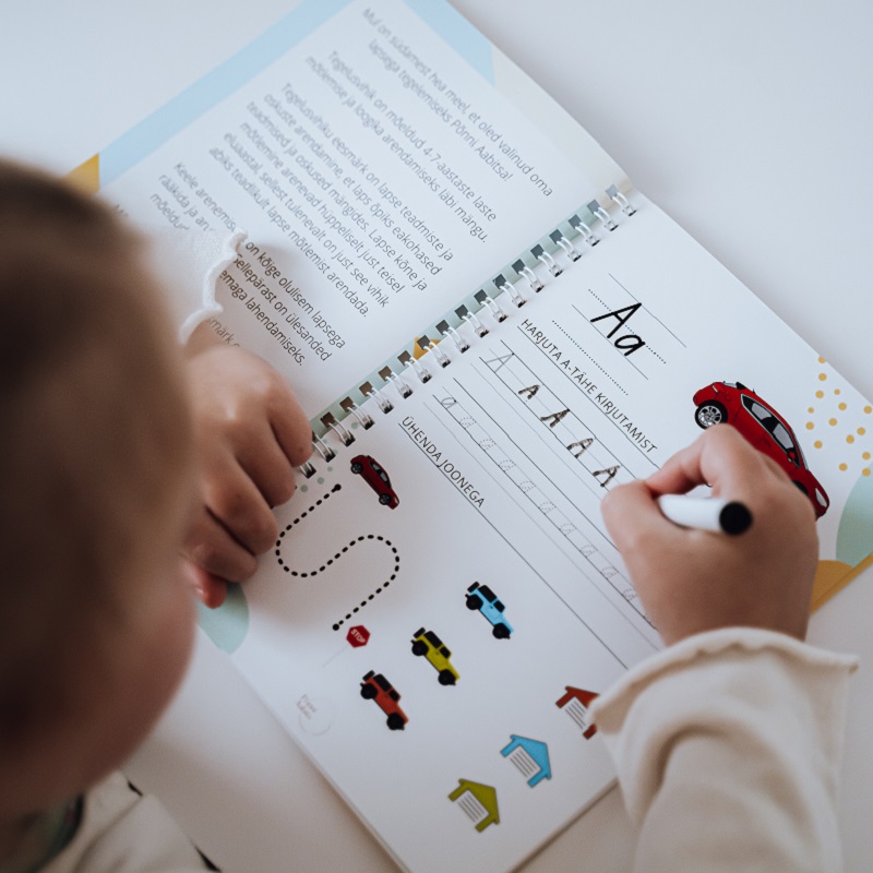 korduvkasutatav töövihik tähestik tähed häälikud keeleõpe töövihik kooliminejale tähed selgeks