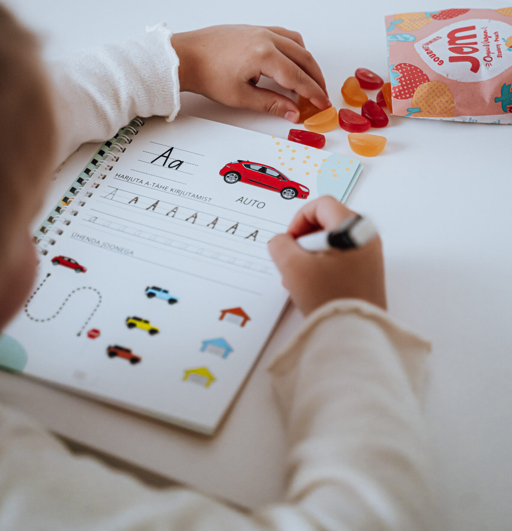 korduvkasutatav töövihik tähestik tähed häälikud keeleõpe töövihik kooliminejale tähed selgeks