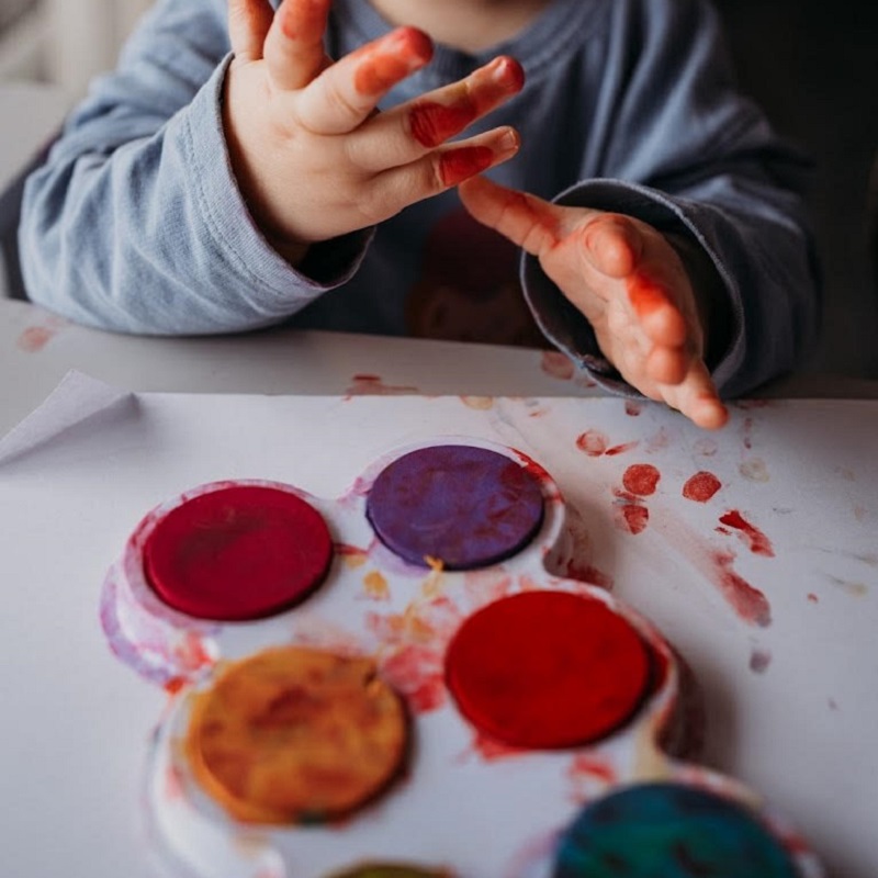 ohutud näpuvärvid vesivärvid guaššvärvid joonistustarbed kunstivahendid lapsele crea lign näpuvärvidega komplekt värvikomplekt