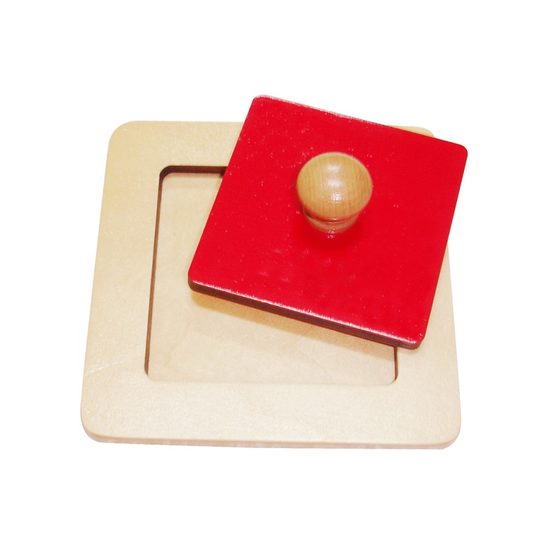 Montessori ühe kujundi nupupusle – ideaalne esimeseks geomeetriliste kujundite õppimiseks.