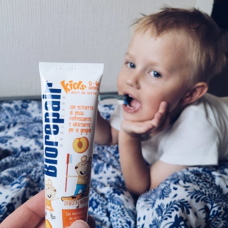 Hambapasta lastele, naturaalse virsikuekstraktiga, 0-6a