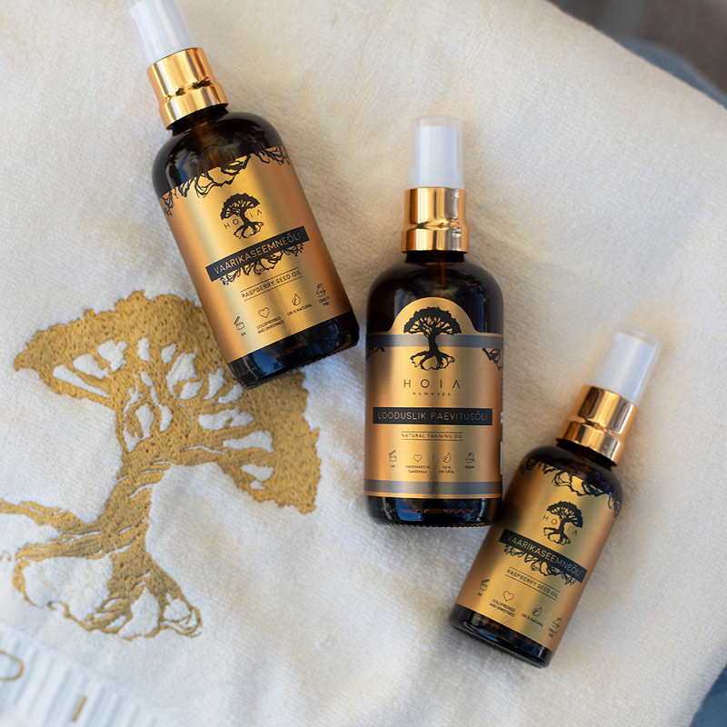 päevitusõli Superniisutav ja losjoon kogu kehale looduslik kehaõli hoia homespa eesti looduskosmeetika
