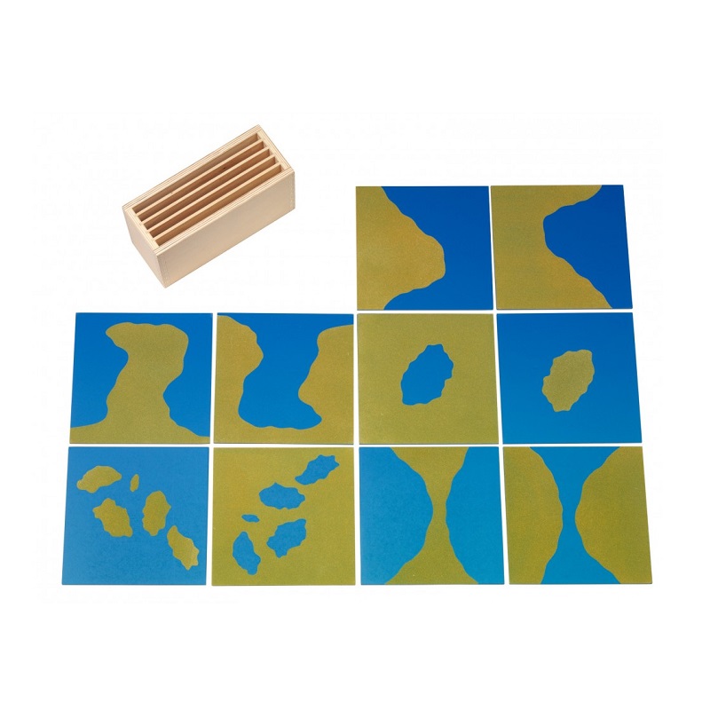 maa ja vee pinnavormide kaardid karbiga