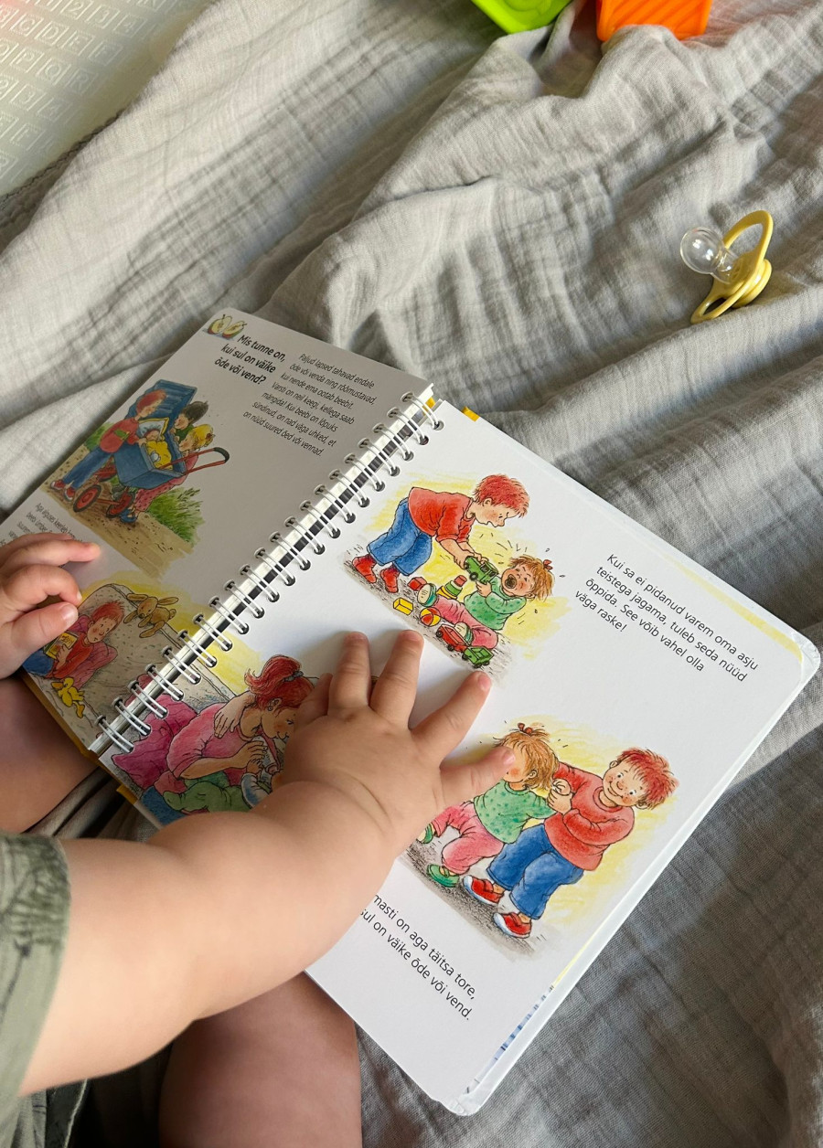 Meie beebi klapiraamat papplehtedega