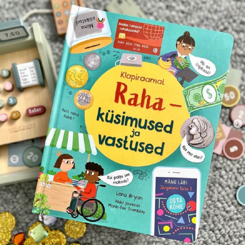 klapiraamat raha lastele