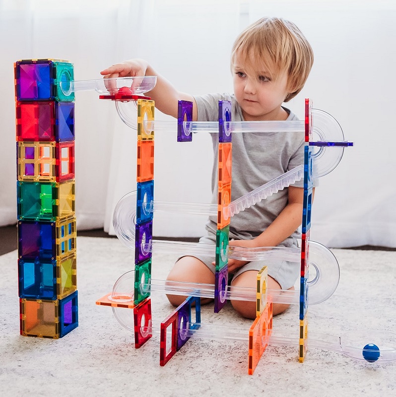 Connetix magnetklotside pallirada loominguline mäng lapsele