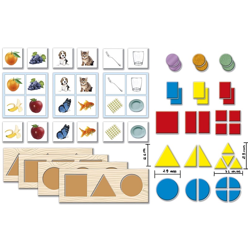 kujundite ja värvuste õppemäng memoriin