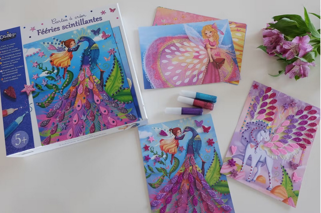 glitterkaartide meisterdamiskomplekt