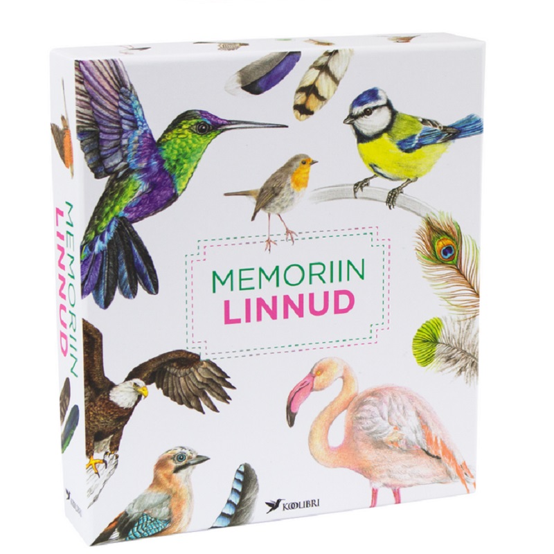 realistlik lindude memoriin lauamäng lastele linnuraamat mis lind on