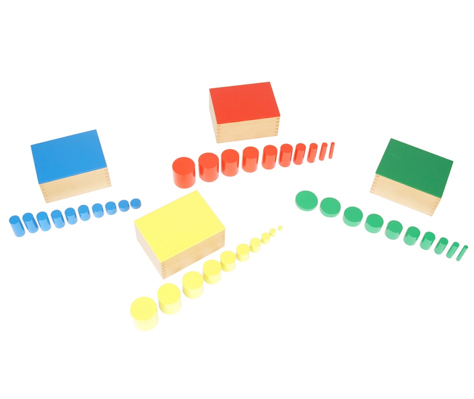 montessori nupusilindrid õppetegevuseks