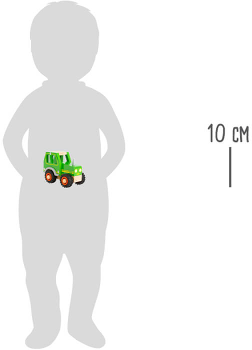 puidust traktor suurte kummiratastega rajad ja masinad lapsele mängimiseks kingituseks