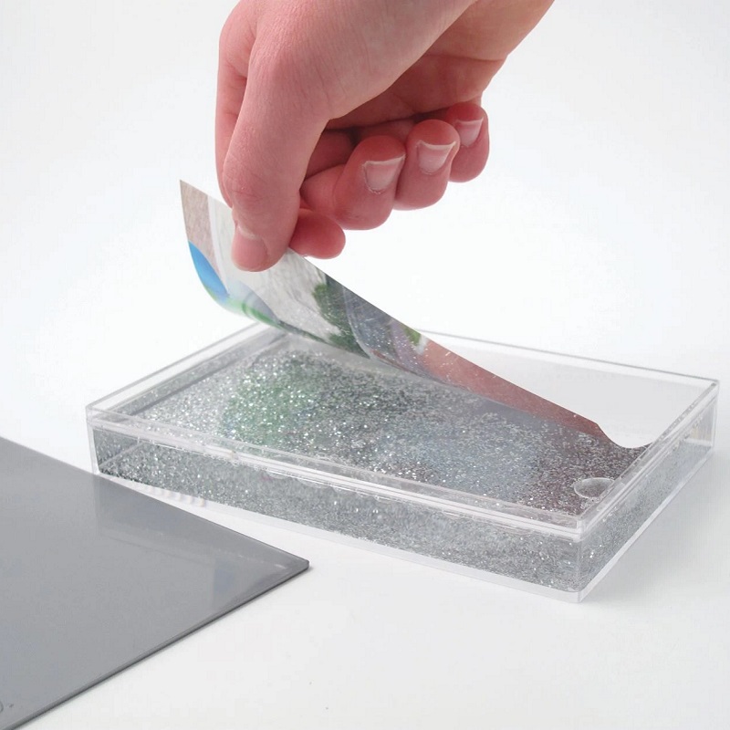 vahetatava pildiga fotoga pildiraam langeva lumega jõulukingitus töökaaslasele lapsele vanavanematele tüdrukule poisile