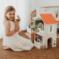 puidust nukumaja koos mööbliga mängumaja kahekordne maja lastele puidust nukumaja koos mööbliga mängumaja kahekordne maja lastele