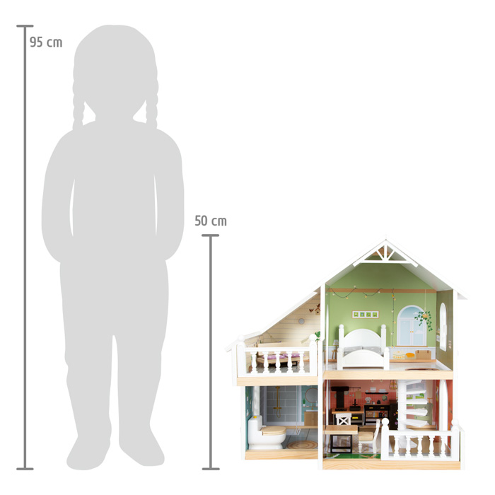 puidust nukumaja koos mööbliga mängumaja kahekordne maja lastele