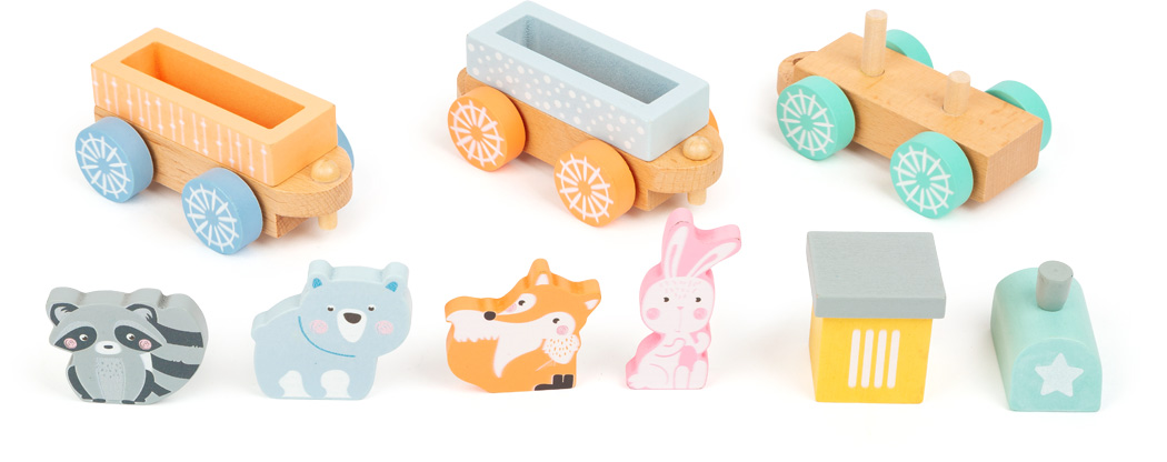 puidust rongikomplekt lapsele