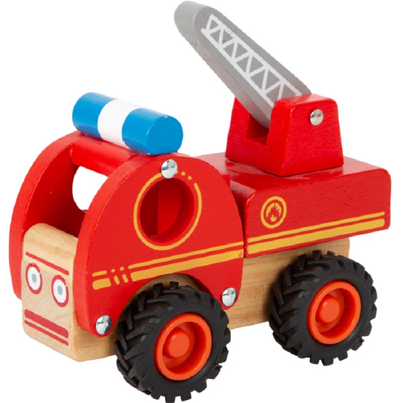 puidust suur tuletõrjeauto tuletõrjemasin päästeauto