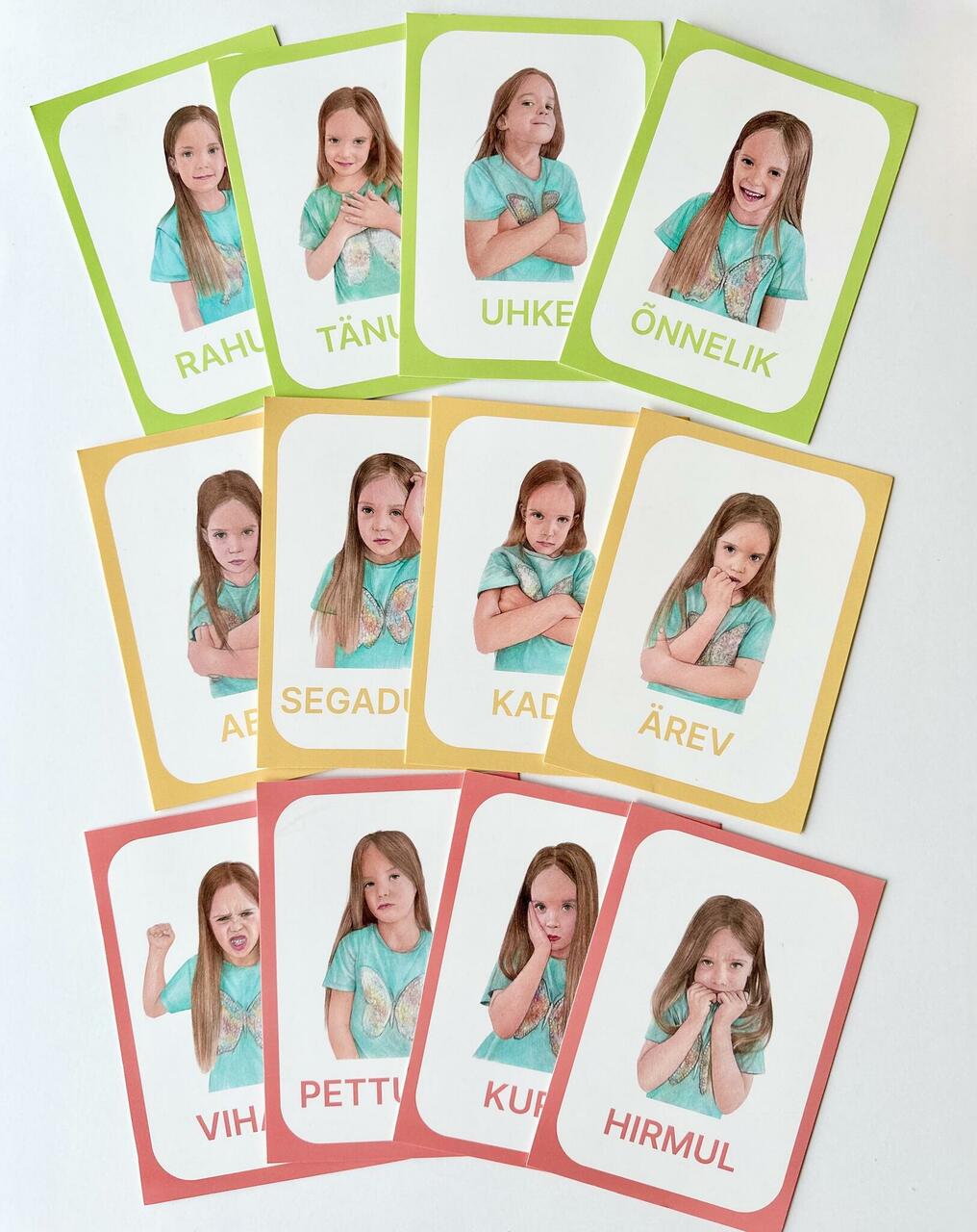 tunnete õppekaardid lastele tunded emotsioonid rahumeelne vanemlus