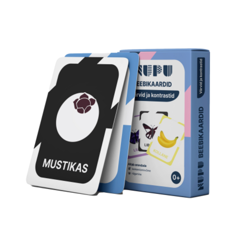 õppekaardid värvid kontrastid beebidele arendav tegevus