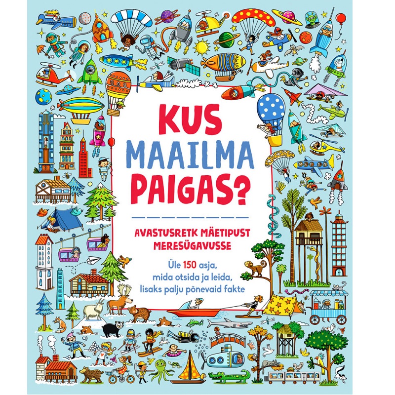 realistliku sisuga kus maailma paigas detailidega raamat